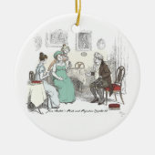 Charlotte Verlobt! - Jane Austen Pride & Prejudice Keramikornament (Vorne)