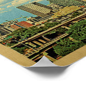 Charlotte Vintage Travel Poster (Ecke)