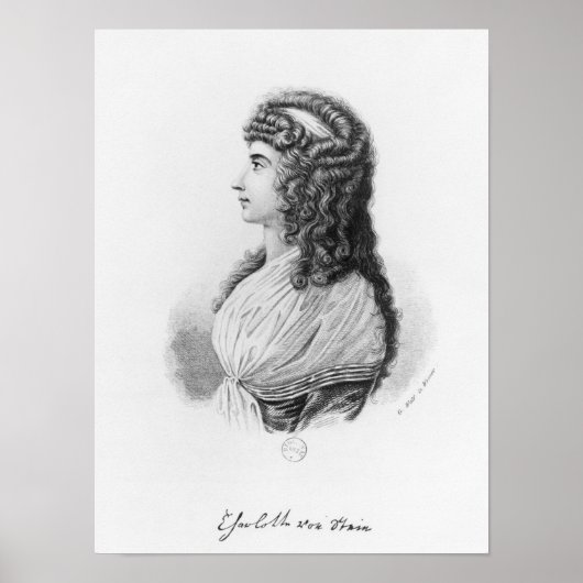 Charlotte von Stein, geboren von Schardt, spät Poster (Vorne)