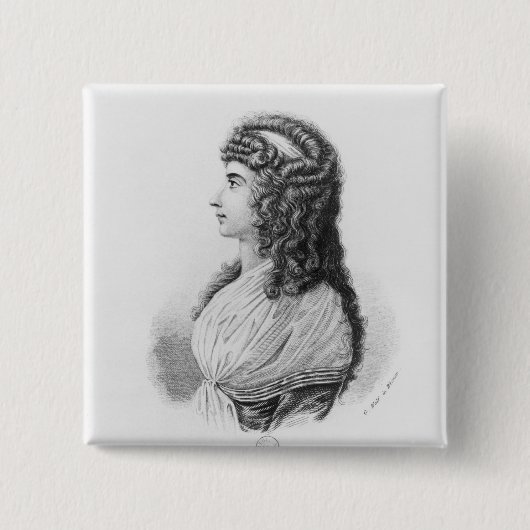 Charlotte von Stein, geborenes von Schardt, spät Button (Vorderseite)