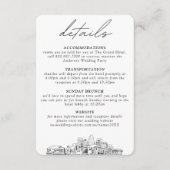 Charlotte Wedding Kleine vertikale Details Begleitkarte (Vorderseite)