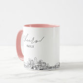 Charlotte Wedding Personalisiert Coffee Tasse (Vorderseite Links)
