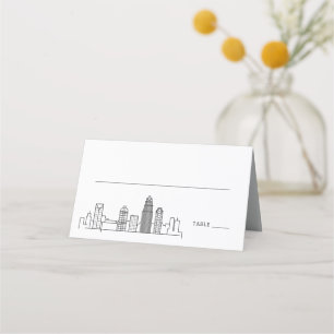 Charlotte Wedding Place Table Name Cards Platzkarte
