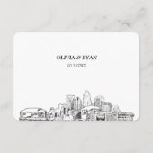 Charlotte Wedding Traditionelles UAWG Optionen Begleitkarte (Rückseite)