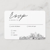 Charlotte Wedding Traditionelles UAWG Optionen Begleitkarte (Vorderseite)