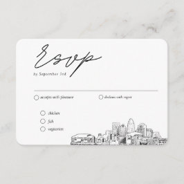 Charlotte Wedding Traditionelles UAWG Optionen Begleitkarte