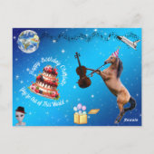 Charlottes Geburtskarte Postkarte (Rückseite)