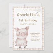 Charlottes Geburtstagsparty im Web Einladung (Vorderseite)