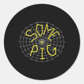 Charlottes Schwingenwebseite Runder Aufkleber (Vorderseite)