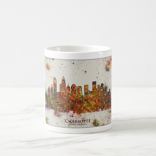 Charlotteskyline-Tasse Kaffeetasse (Mittel)