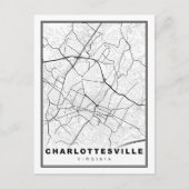 Charlottesville Map Postkarte (Vorderseite)