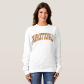 Charlottesville Vintag Varsity Uni Style Sweatshirt (Vorne ganz)