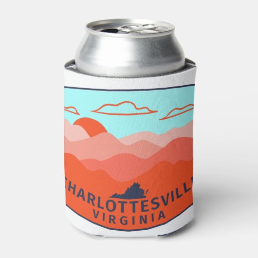 Charlottesville Virginia Außenbereich Dosenkühler (Kanne Vorderseite)
