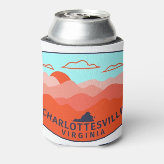Charlottesville Virginia Außenbereich Dosenkühler (Kanne Rückseite)