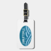 Charlottesville Virginia Außenbereich Gepäckanhänger (Vorderseite vertikal)