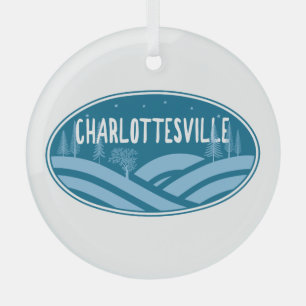 Charlottesville Virginia Außenbereich Ornament Aus Glas