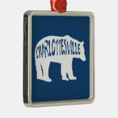 Charlottesville Virginia Bear Ornament Aus Metall (Rechts)