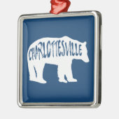Charlottesville Virginia Bear Ornament Aus Metall (Links)