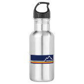 Charlottesville, Virginia Edelstahlflasche (Vorderseite)