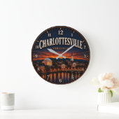 Charlottesville Virginia Große Wanduhr (Zuhause)