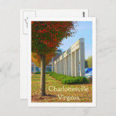 Charlottesville Virginia Postkarte (Vorne/Hinten)