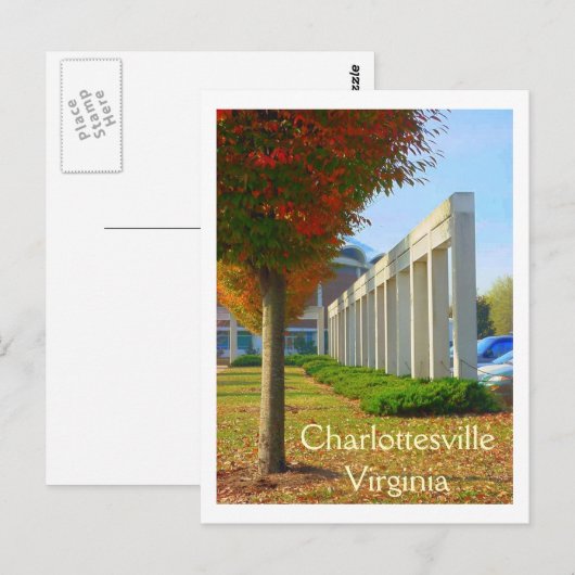 Charlottesville Virginia Postkarte (Vorne/Hinten)