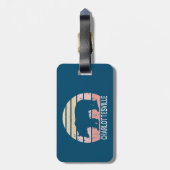 Charlottesville Virginia Retro Bear Gepäckanhänger (Rückseite vertikal)