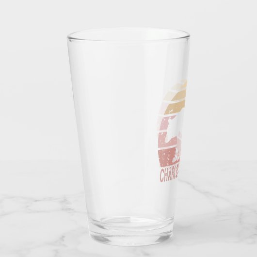 Charlottesville Virginia Retro Bear Glas (Rechts)