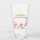 Charlottesville Virginia Retro Bear Glas (Vorderseite)