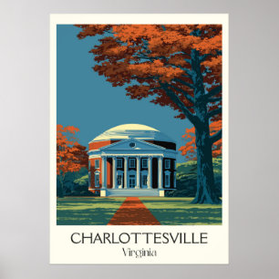 Charlottesville Virginia Rotunde Poster