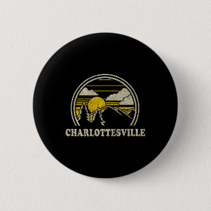 Charlottesville Virginia Va T-Shirt Vintage Wander Button