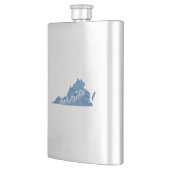 Charlottesville Virginia Wood Plaque Flachmann (Links)