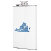 Charlottesville Virginia Wood Plaque Flachmann (Links)