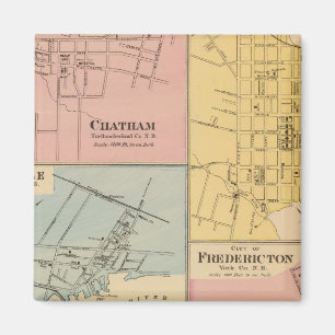 Charlottetown, Fredericton, Moncton Magnet