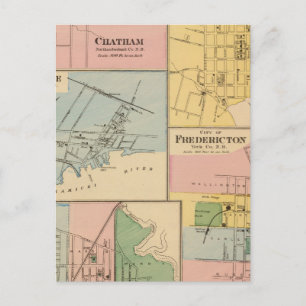 Charlottetown, Fredericton, Moncton Postkarte