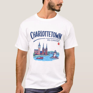 Charlottetown PEI Kanada Süße Farbige Landschaft T-Shirt