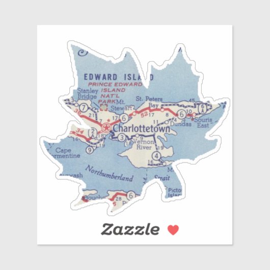 Charlottetown Prince Edward Island Aufkleber (Blatt)