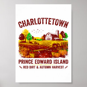 Charlottetown Prince Edward Island Rote Erde Herbs Poster