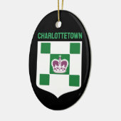 Charlottetown-Wappen - PEI Keramik Ornament (Links)