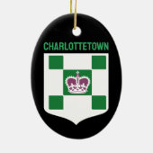 Charlottetown-Wappen - PEI Keramik Ornament (Hinten)