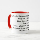 Charlton Athletic FA Cup Gewinner Tasse 1947 (Vorderseite Links)