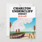 Charlton Undercliff Beach, Dorset Reiseplakat (Rückseite)