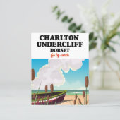 Charlton Undercliff Beach, Dorset Reiseplakat (Stehend Vorderseite)