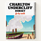 Charlton Undercliff Beach, Dorset Reiseplakat Notizblock (Rückseite)