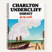 Charlton Undercliff Beach, Dorset Reiseplakat Notizblock (Vorderseite)