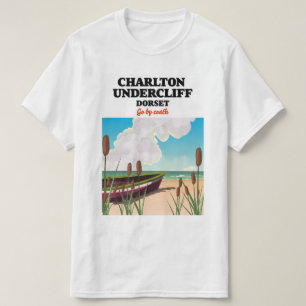 Charlton Undercliff Beach, Dorset Reiseplakat T-Shirt