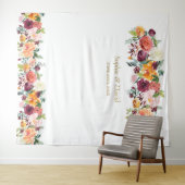 Charm Burgundy Blush Foto Stand Hintergrund Wandteppich (Beispiel (Horizontal))