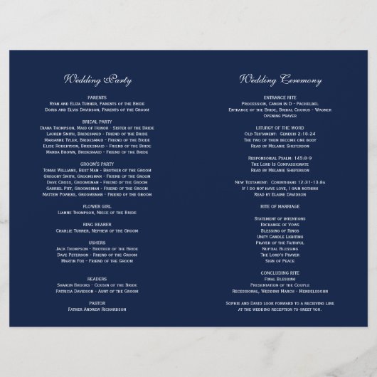 Charm Burgundy Floral Frame Dark Blue Program (Rückseite)