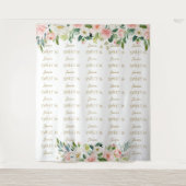 Charm Bush Blume Sweet 16 Step & Repeat Hintergrun Wandteppich (Vorderseite)