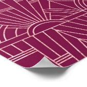 Charm Cooper Great Gatsby Wedding Willkommenszeich Poster (Ecke)